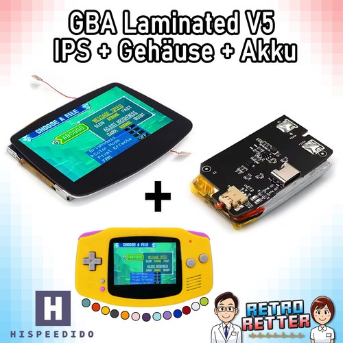 Hispeedido gba ips display - gba, set