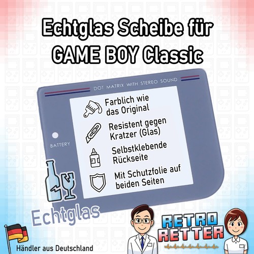 Nintendo game boy echtglas - game,